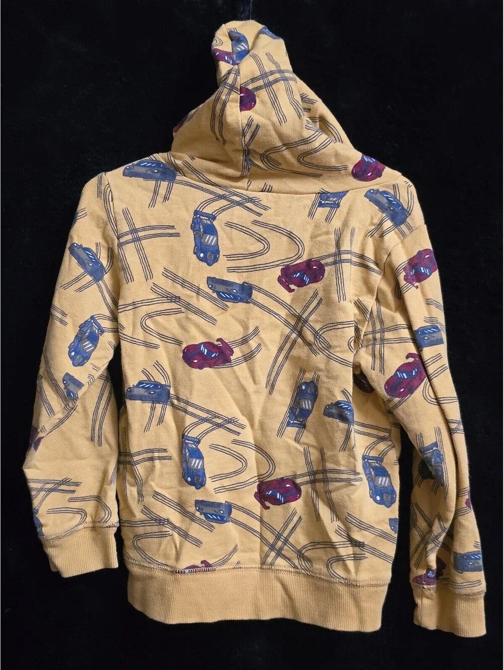 Mustard Racecar Hoodie - 5T